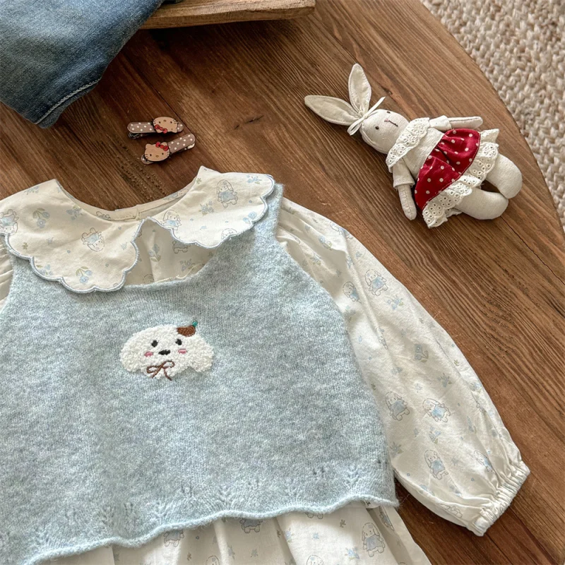 

Girls' Autumn Outfit New Style Baby Girl Autumn Korean Style Two-Piece Top Set Children's Autumn Clothing
