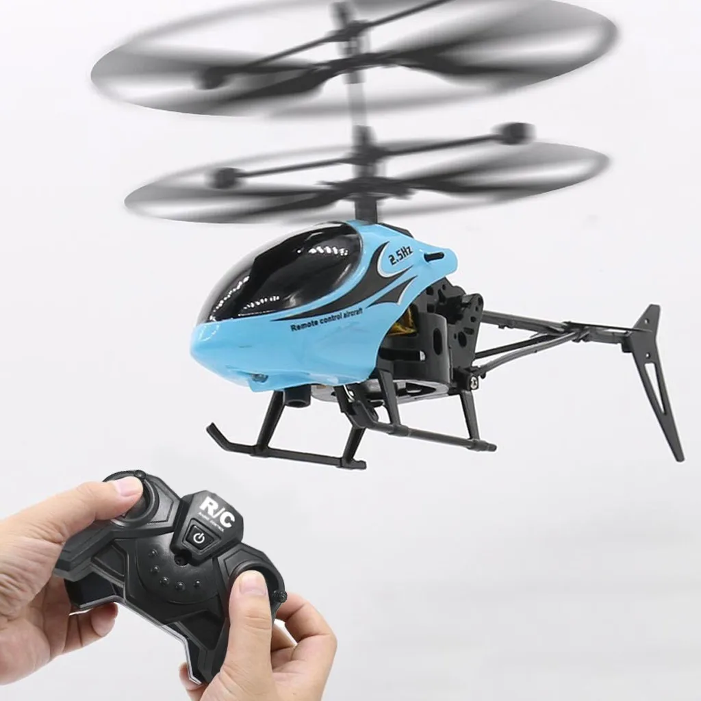 Mini RC Infrared Induction Remote Control RC Toy 2CH Gyro Helicopter RC Drone