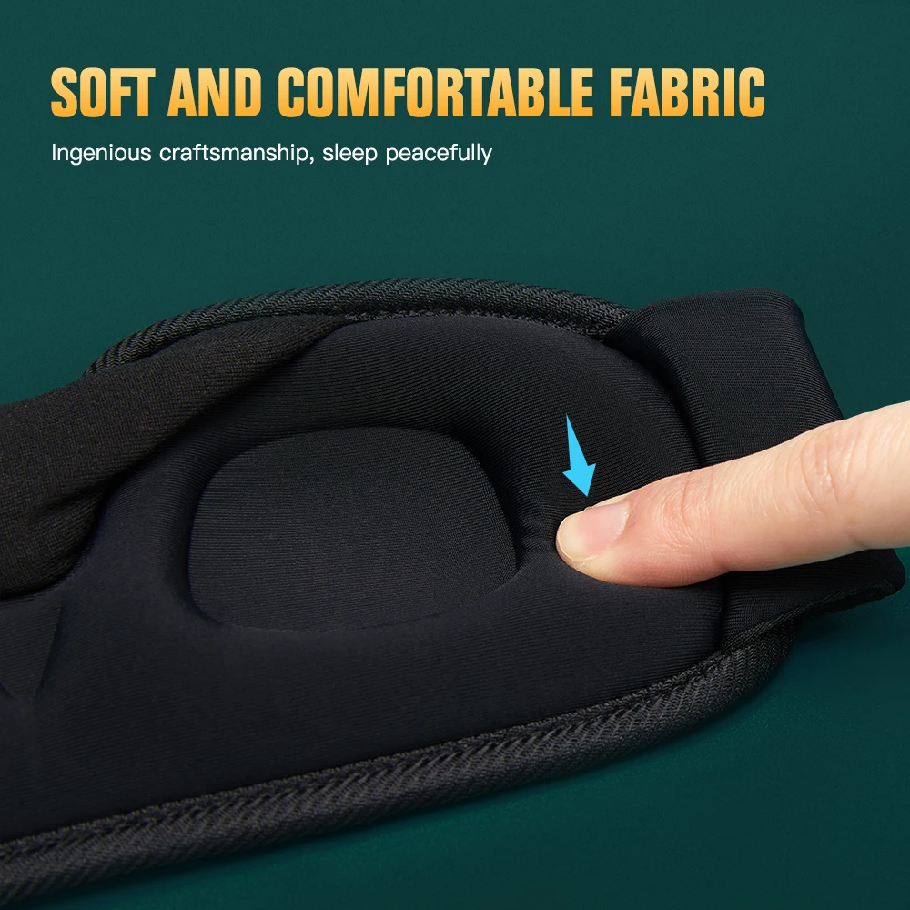 3D Sleep Mask Blindfold Sleeping Aid Eyepatch Eye Cover Sleep Patches Eyeshade Breathable Face Mask Eyemask Health Care for Rest