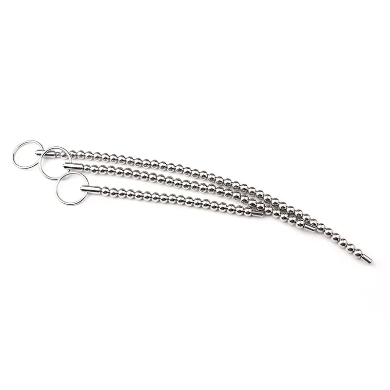 Adult SM Urethran Expander Horse Eye Urethral Plug Penis Headers Masturbator Sex Toys For Men Metal Urethral Catheter Male