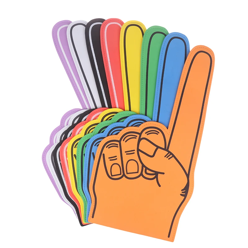 New Finger Foams Sports Cheerleading Party Hand Props 1 Noise Makers Props Giant Hands Sports Favors Cheering Palm Party Props