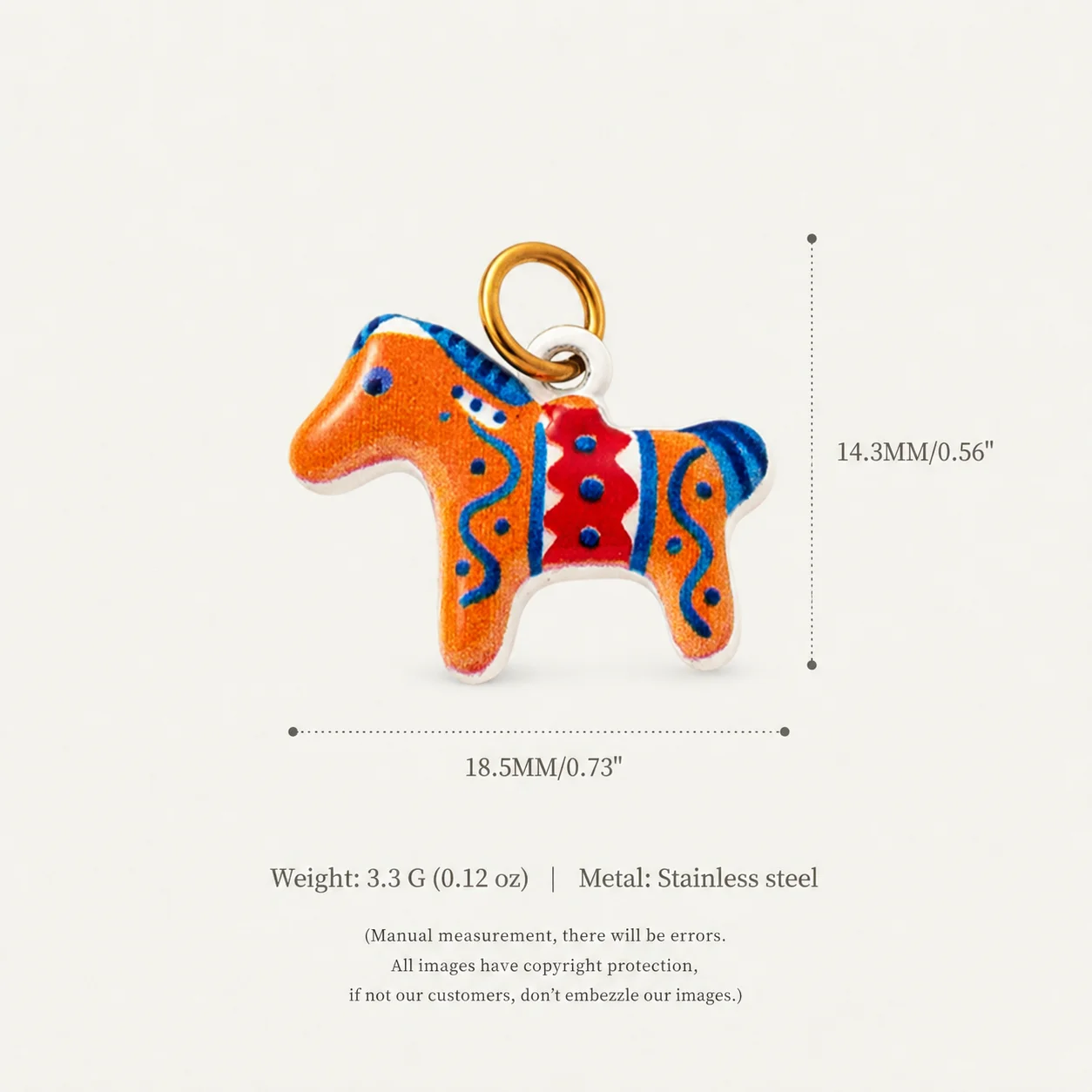 316 Edelstahl Wasserdicht Farbbeständig Frisch Niedlich Mais Welpe Erdbeere DIY Anhänger Charms für Schmuck – Detail 5