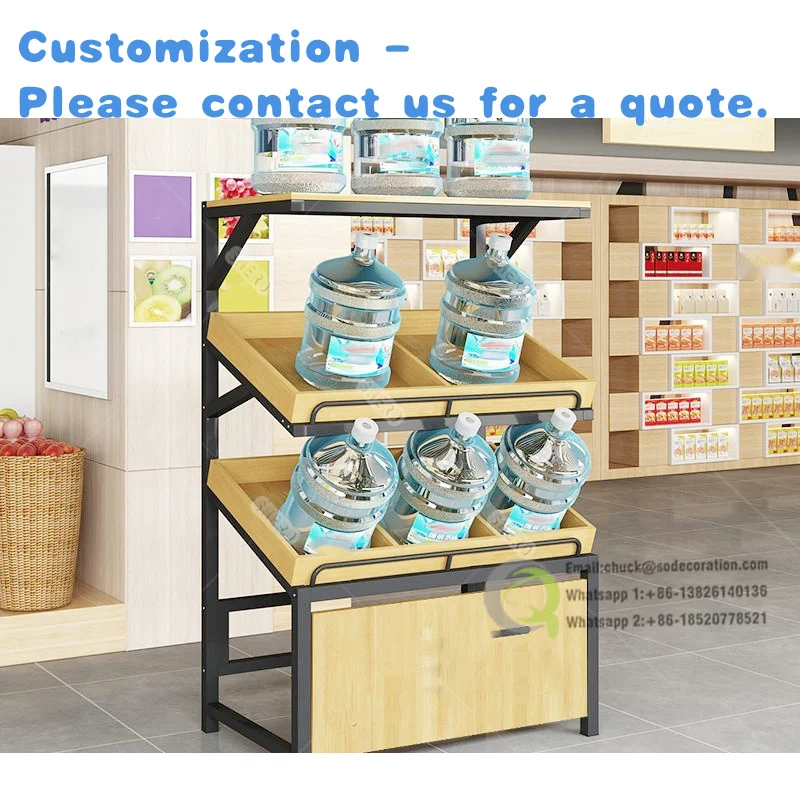 

custom.Modern Design Metal Grocery Supermarket Shelves Convenience Store Display Supermarkets