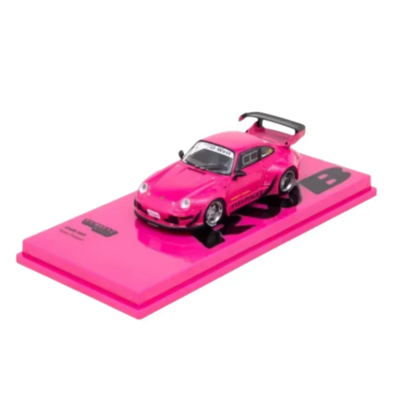 1:64 Porsche 911 wide-body RWB 993 alloy simulation model, children's collection of decorative toys, holiday gifts for children.