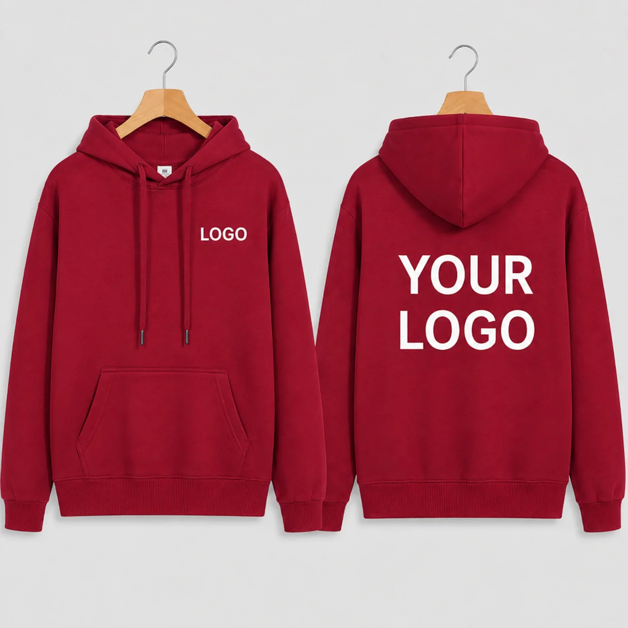 Custom Logo Hoodie Men Women Long Sleeve Sweatshirt Autumn Winter Casual Pullover Printed Streetwear Personalized Top