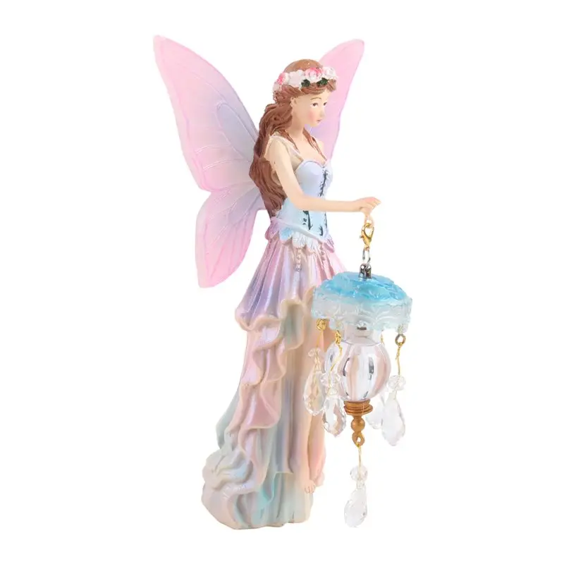 [NEW!ABSV】 Flower Fairy Wall Lamp,Flower Fairy Light With Wings,Battery Operated Decorative Wall Sconce For Girl's Room