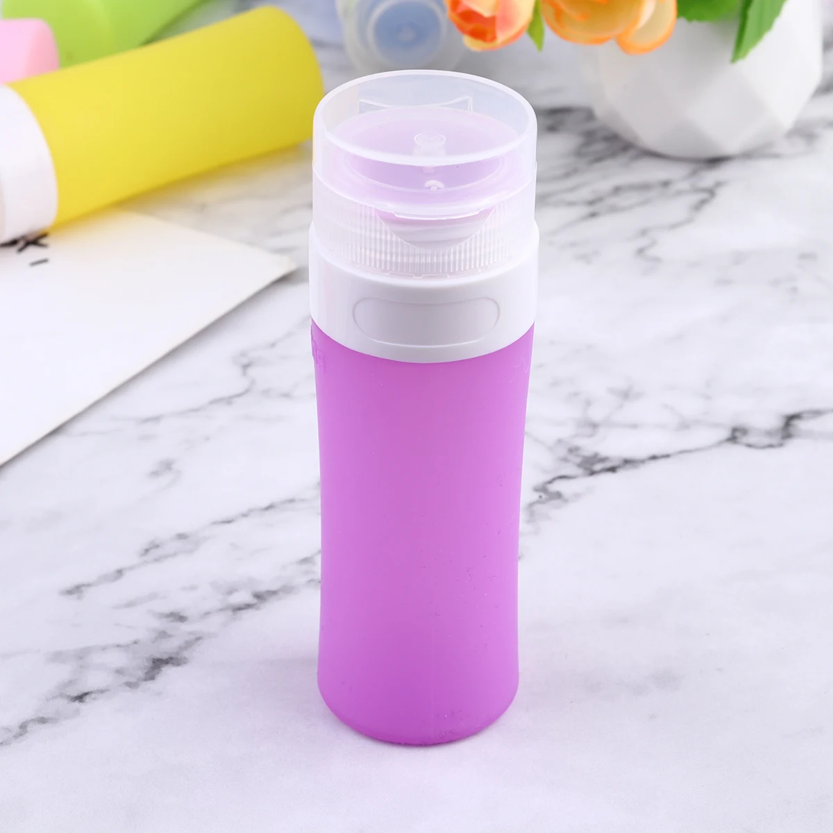 

6pcs Silicone Bottles Leakproof Travel Makeup Dispensers Empty Shampoo Sub Safe Durable Portable Fine Craft Detachable
