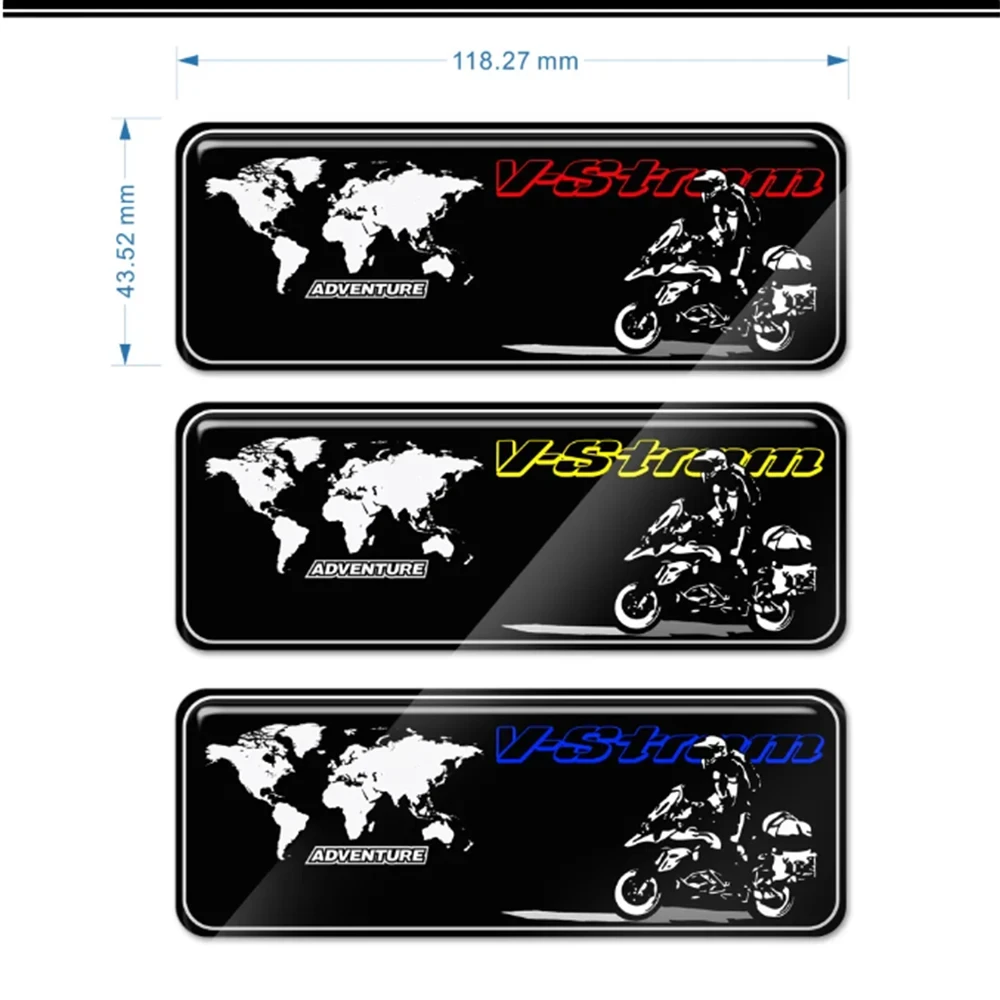 For Suzuki V STROM VSTROM DL 650 XT 650XT Adventure Tank Pad Protector Trunk Luggage Cases Stickers Fuel Oil Kit