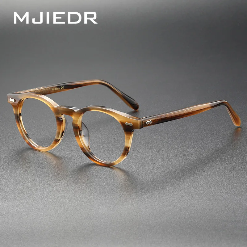 Top Quality Designer Acetate Prescription Eyeglass Frame Vintage Luxury Computer Glasses Frames Men Women Fashion Oval Eyewear