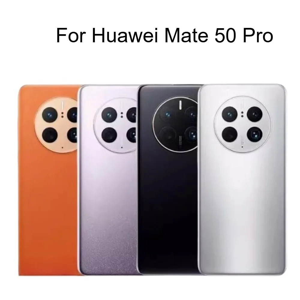 New For Huawei Mate 50 Pro  Battery Cover Rear  Housing Back Case  Battery Cover With Camera Lens Replacement Parts