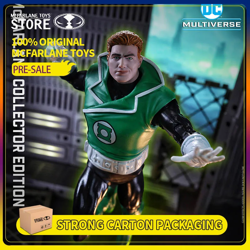 100% oryginalne zabawki Mcfarlane DC Multiverse Kapitan zimnej mocy Dziewczyna Zielona latarnia Guy Gardner Figurka Model Postać Lalka akcji