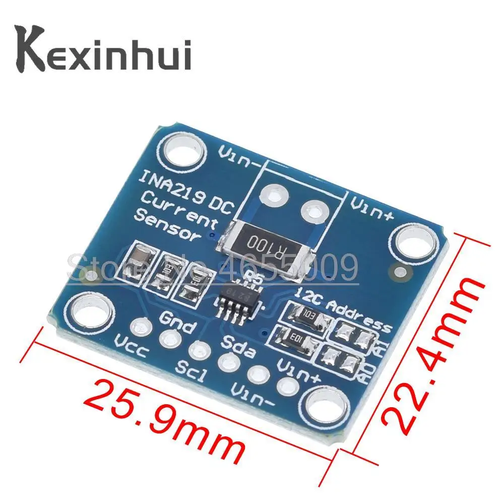 MCU-219 INA219 I2C interfaces Zero-Drift bi-directional current / power monitoring sensor module