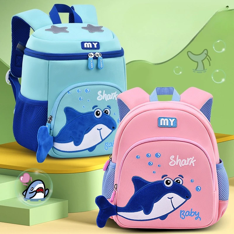 

Cute Backpacks Shark Kindergarten Toddler Backpack Reducing Kids Backpacks for Boy Cartoon Backpacks School Bag Mochilas Mujer