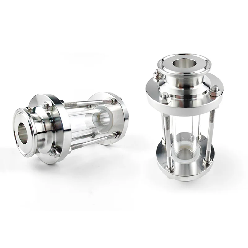 

3/4 "1" 1 1/4 "1,5" SS304 Нержавеющая сталь Санитарный тройной зажим Конюшина Проточный прицел Стекло Homebrew Монтаж для пивного дневника продукта