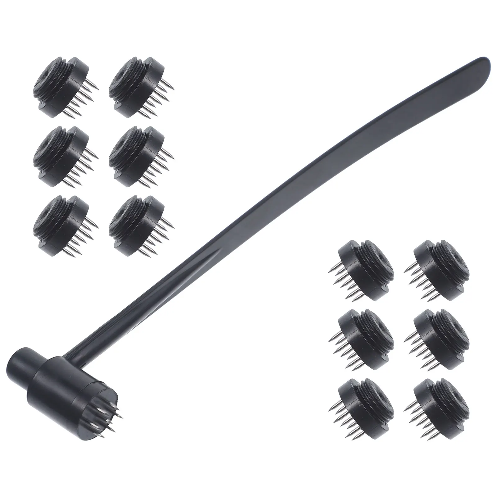 

Plum Blossom Needle Steel Detachable Needles Skin Hammer Reusable Safe Hygiene Home Use Craft Supplies