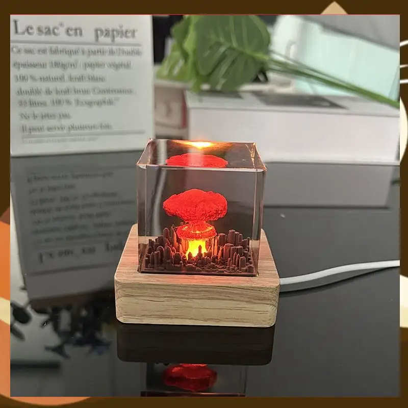 

Лидер продаж, 1 шт., грибное облако, ядерная взрывная лампа, атомная бомба, модель, атмосферная лампа, украшение, креативные подарки для детей