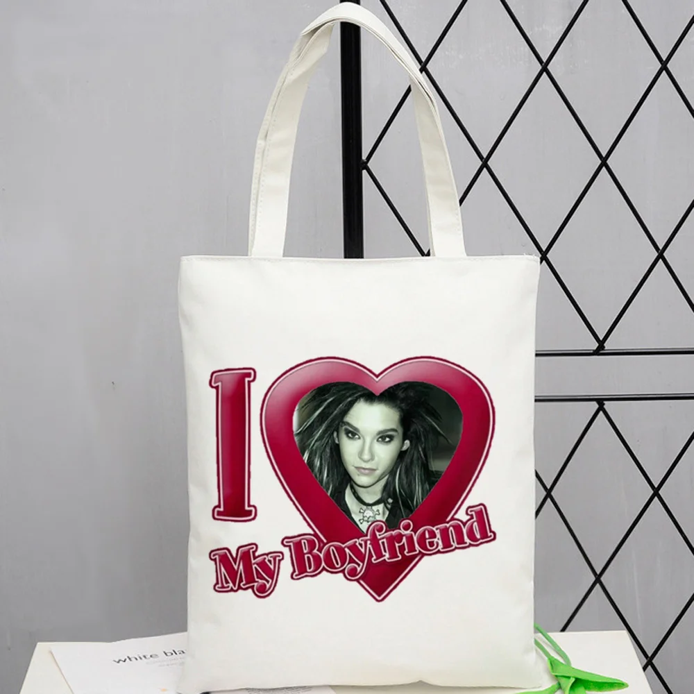 Music Tokio Hotel tote bag sac cabas totebag shopper personnalisable canvas  woman