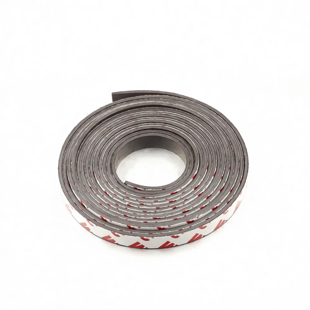 Flexible Rubber Magnetic Strip Adhesive Backing Roll Strong Magnet Tape For Office Signage Household Storage Decoration