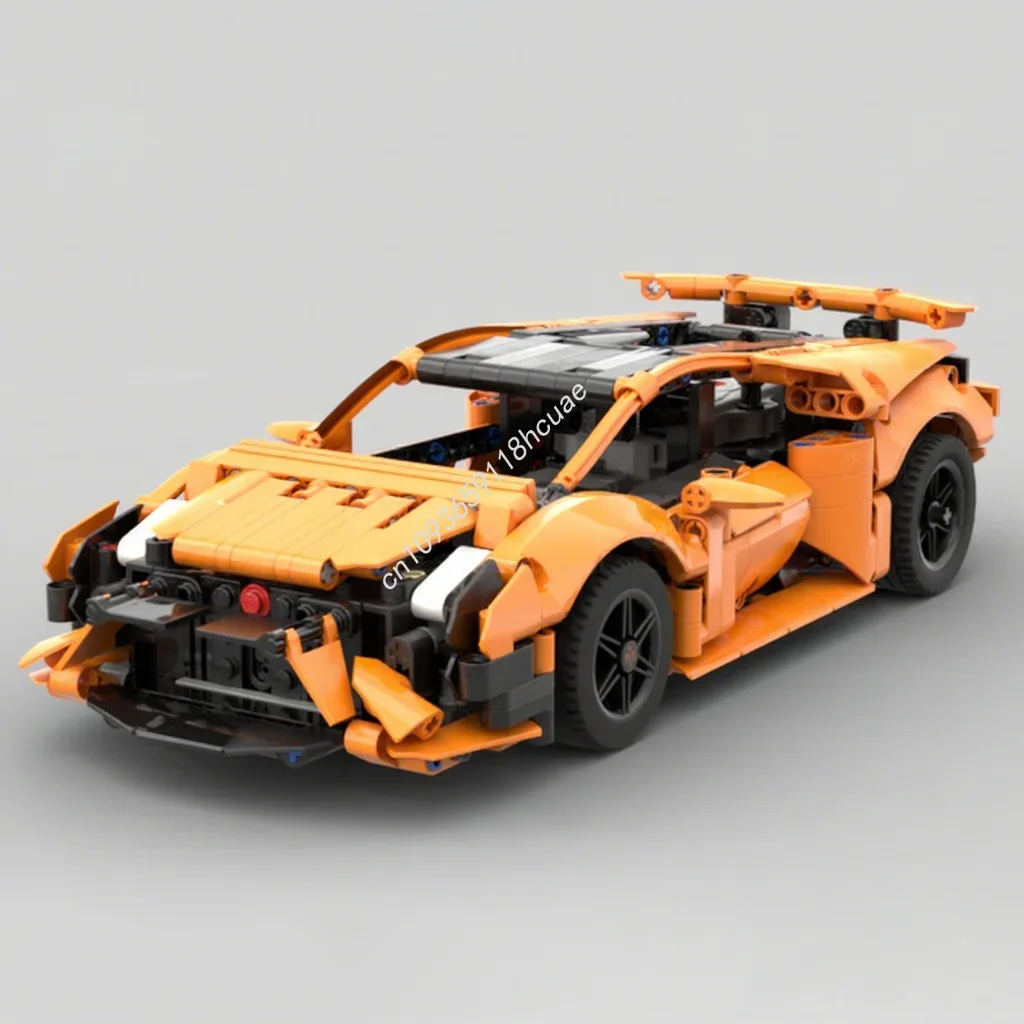 735 elementów MOC 42196 z BuWizz + Bodykit Klocki Technic Zabawka edukacyjna STEAM Rozwijająca zdolności manualne Logiczna zabawka świąteczna Prezent