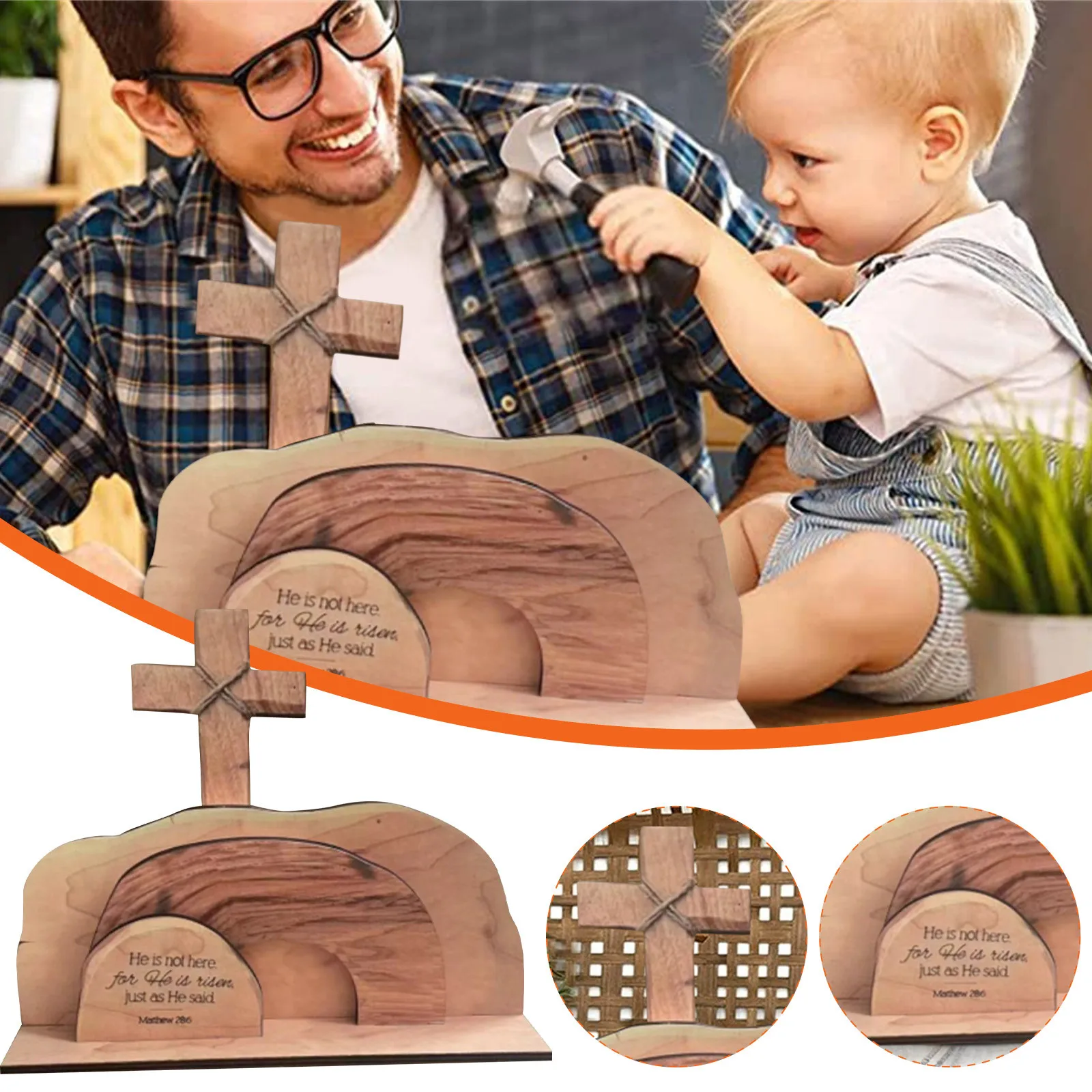 Empty Tomb Represents The Resurrectio Decoration In Easter Scenes Wooden Decorations Decoration Of Family Festival Activities