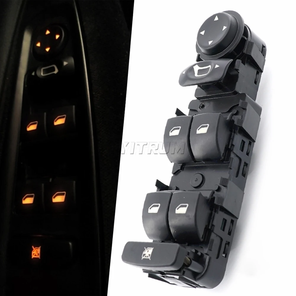 YITRUM Master Mirror Button Power Window Switch For Citroen C4 2004 2005 2006 2007 2008 2009 2010 6554.HA 6554.HE 6554HA 6554HE