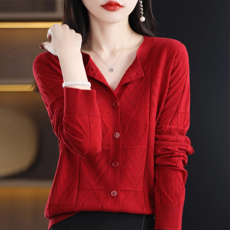 2023 New style cardigan Women\'s cashmere sweater Women\'s cashmere cardigan Women\'s sweater Knitted cardigan Women\'s cardigan