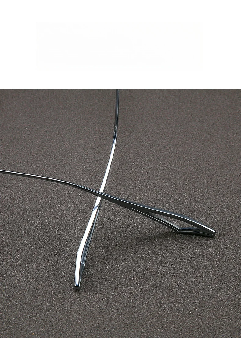 JAEVAR Rahmenlose Brille aus reinem Titan, ultraleicht, für Geschäftsleute, quadratischer Rahmenrahmen, optischer Rezeptrahmen für Herren 98020 – Detail 8