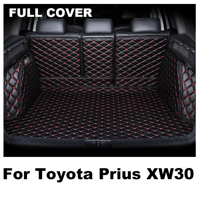 Custom Car Trunk Mats For Toyota Prius XW30 2010- 2015 Waterproof Dedicated Car Trunk Mats Car Accessories Interior articles