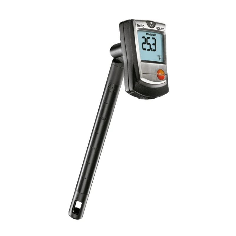 Testo 605-H1 605-H2 0560 6053 Compact Thermohygrometer For Humidity/Air Temperature/Dew Point Measuring