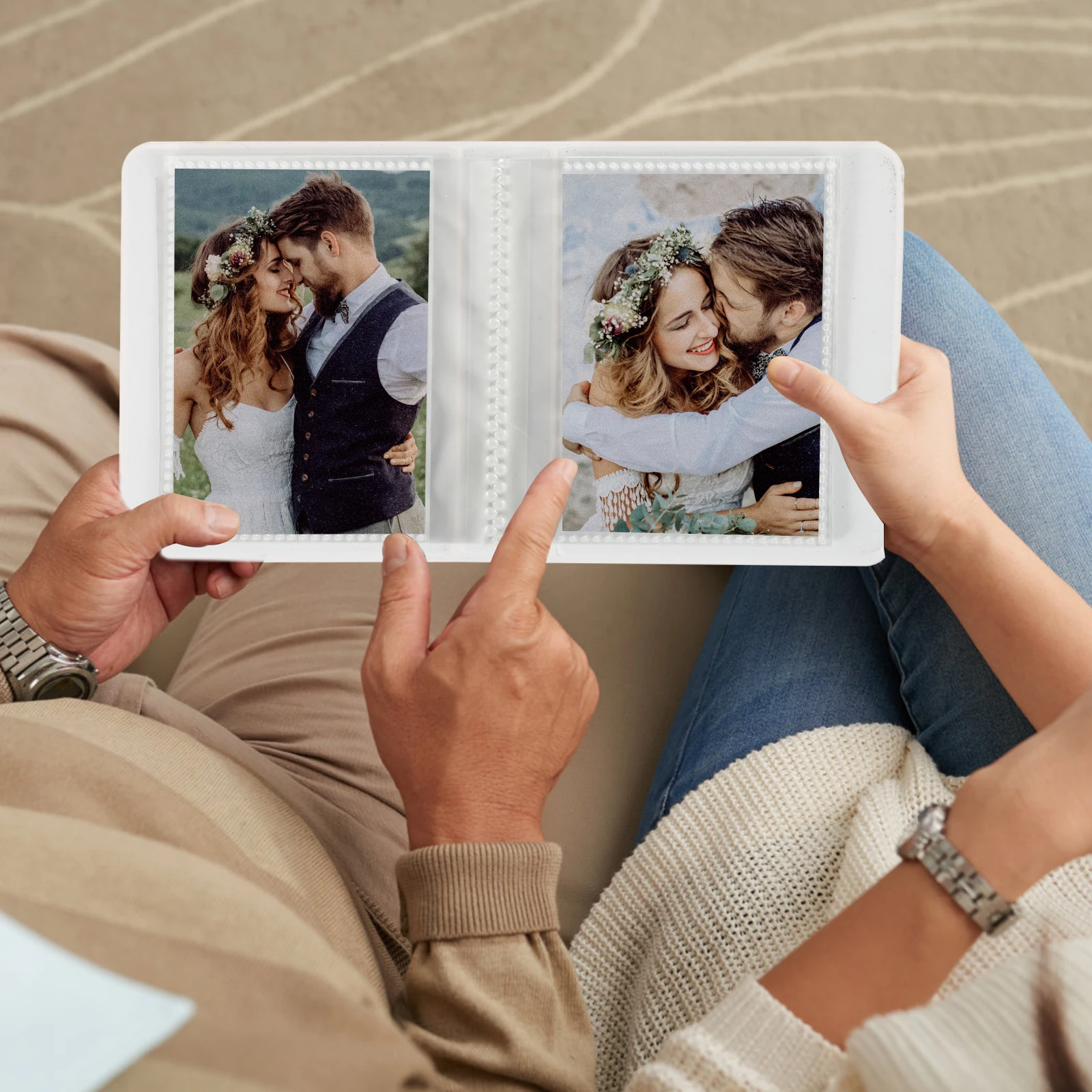 

Mini Cartoon Photo Album Lovely Photo Collector for Wedding Travel Cards Storage Picture Collection Book Mini Album