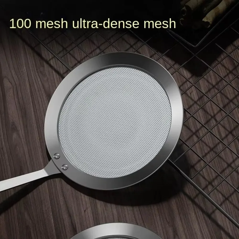 304 Stainless Steel Fine Mesh Filter Multi-Function Handheld Strainer Sieve 100 Mesh Super Dense Skimmer Spoon