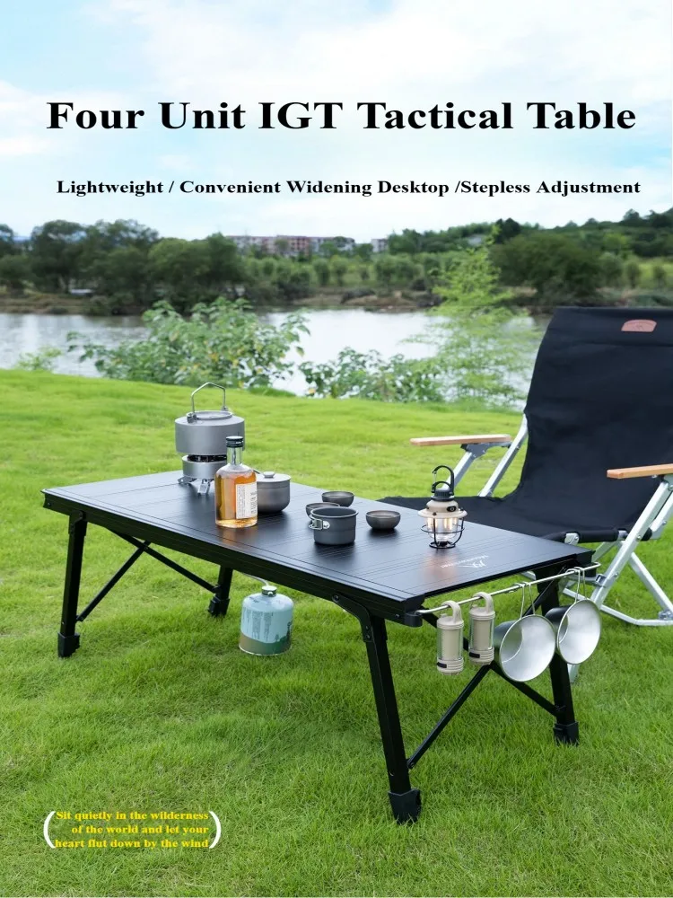 Mountainhiker Camping ascenseur pliant amovible multi unité IGT Table cuisinière à gaz Portable Camp barbecue gril Table table de pique-nique en plein air