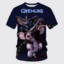 New Funny Gremlins T-Shirts Cartoon 3D Print Streetwear Boy Girl Fashion Oversized Short Sleeve T Shirt Kids Tees Tops Clothing