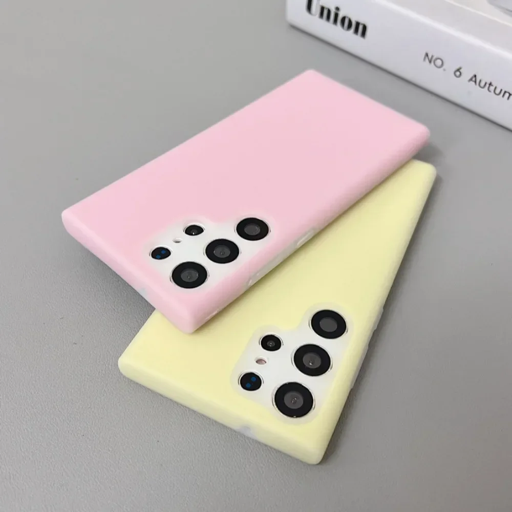 حافظة سيليكون سائلة فاخرة من جل السيليكا لهاتف سامسونج جالاكسي S25 S24 S23 Ultra Plus S24FE S23FE غطاء صلب شفاف مضاد للسقوط #2