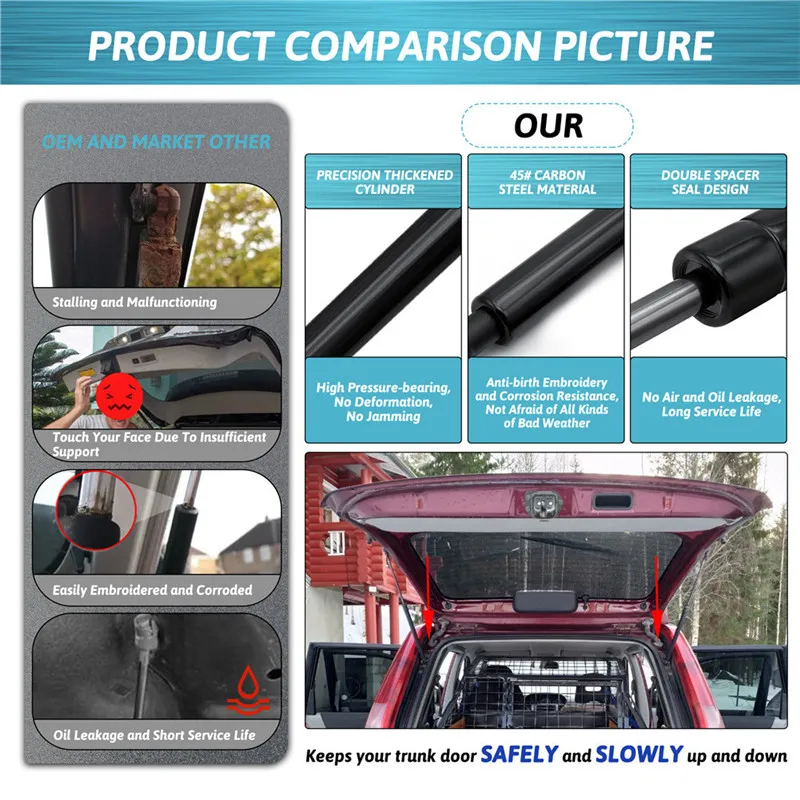 2Pcs/set For Nissan X-Trail 2001 2002 2003 2004 2005 2006 Tailgate Trunk Boot Gas Struts Support Spring Car Accessories