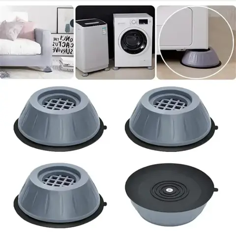 Washer Foot Pad Anti Vibration Pads Washing Machine Holder Dryer Shock Support Prevent Moving Non-Slip Home Supplies