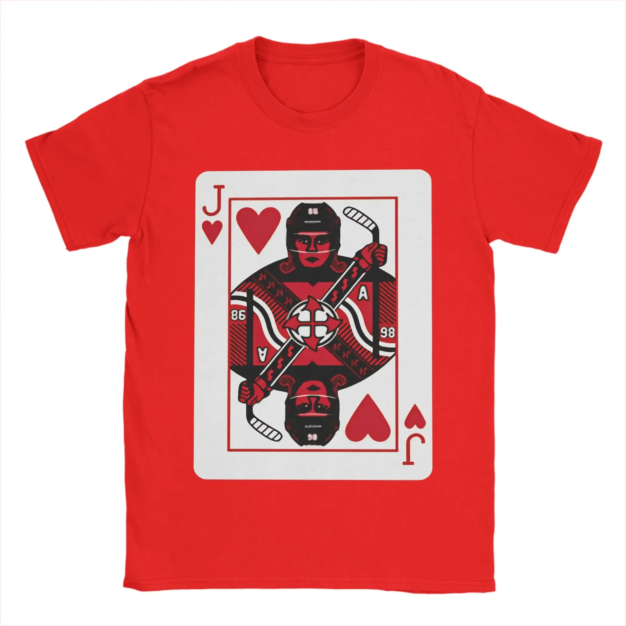 Men Jack Hughes Jack Of Hearts T Shirt  Pure Cotton Tops Leisure Short Sleeve O Neck Tees Gift Idea T-Shirt