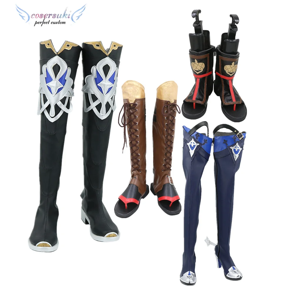 Genshin Impact Thoma Gorou Sayu Eula Lawrence Albedo Cosplay Shoes Boots Professional Handmade !