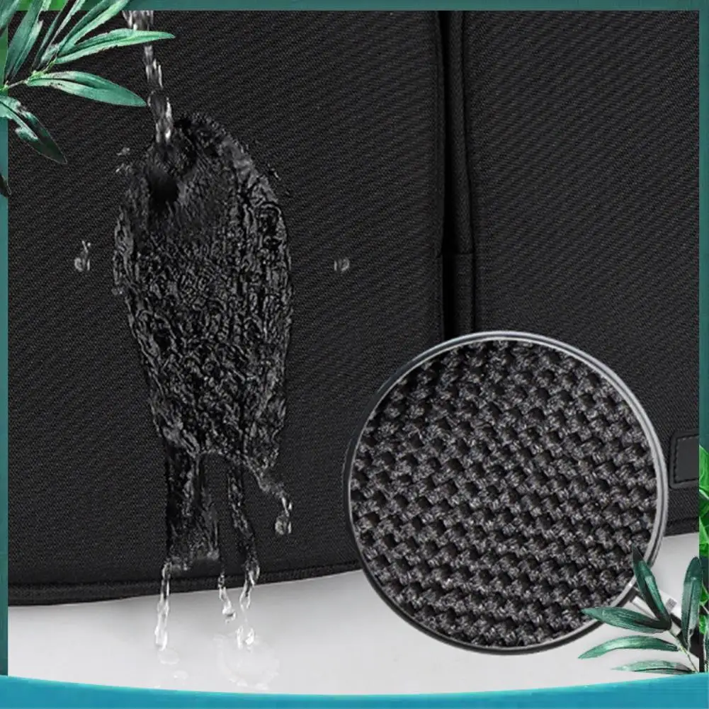 (NEW) Zipper Binder With Sturdy Shoulder Strap & Multiple Pockets,For Office School Use, For Laptops,13.3 Inch