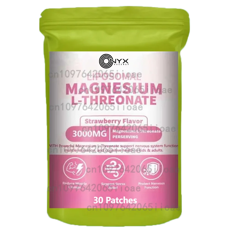 

30 Patches Magnesium L-threonate Transdermal Patches - Promotes Muscle Function, Relaxation & Energy Metabolism