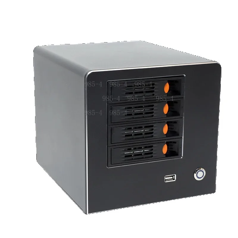 ITX NAS Chassis 4 Bay Hot Swap Storage Enclosure for Private Cloud Home Theater