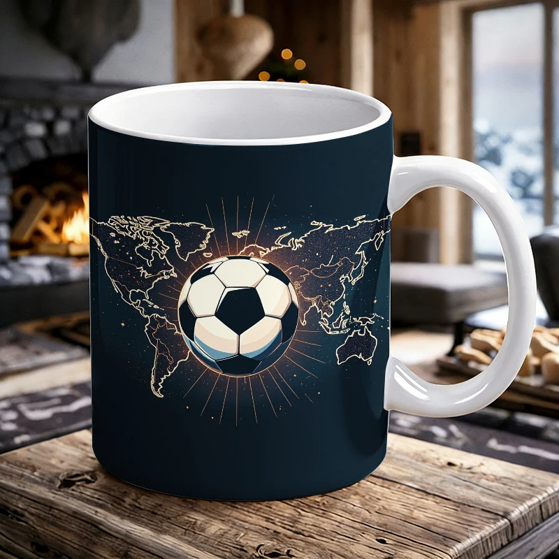 Soccer World Map Button Set - Unite with the Game Mug with a bottle opener function of 2026 Major Football Event