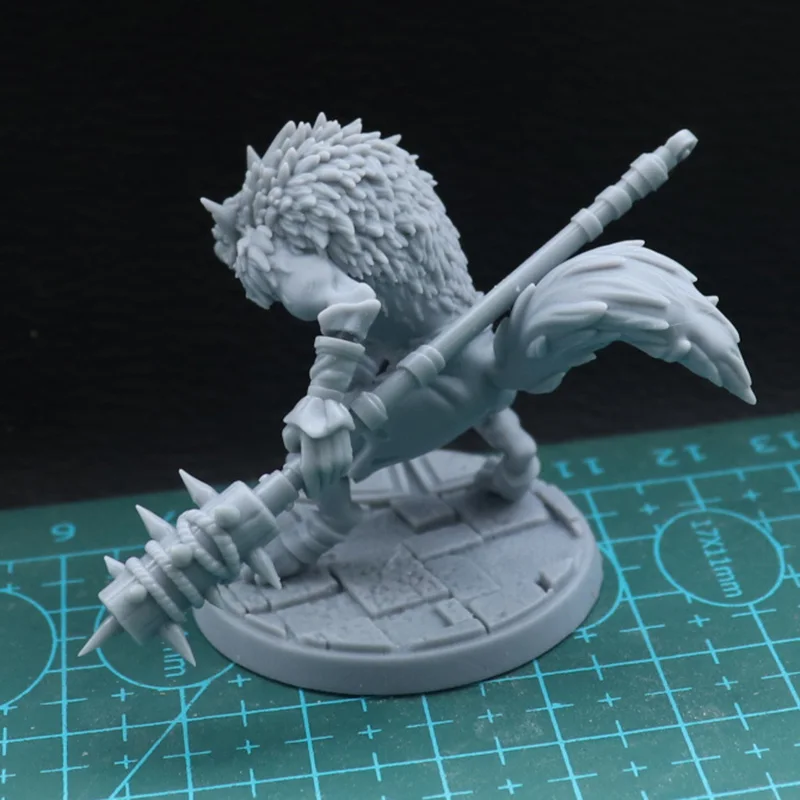 38mm 56mm Resin Model Werewolf Wolf Warrior Figure Unpainted No Color DW-043