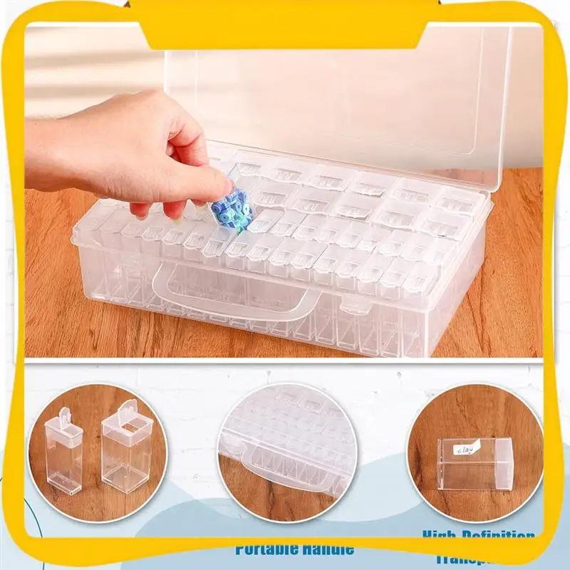 

48 Slots Seed Storage Organizer In 2 Sizes With Label Stickers Durable Seed Container Box Set