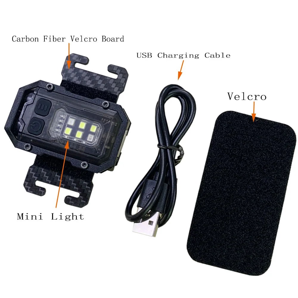 Taktische Taschenlampe EDC Tragbare Mini Licht Oder Haken Schleife Platte Camping Wandern Sicherheit Blinklicht Für 25mm Rucksack Gurt – Detail 19