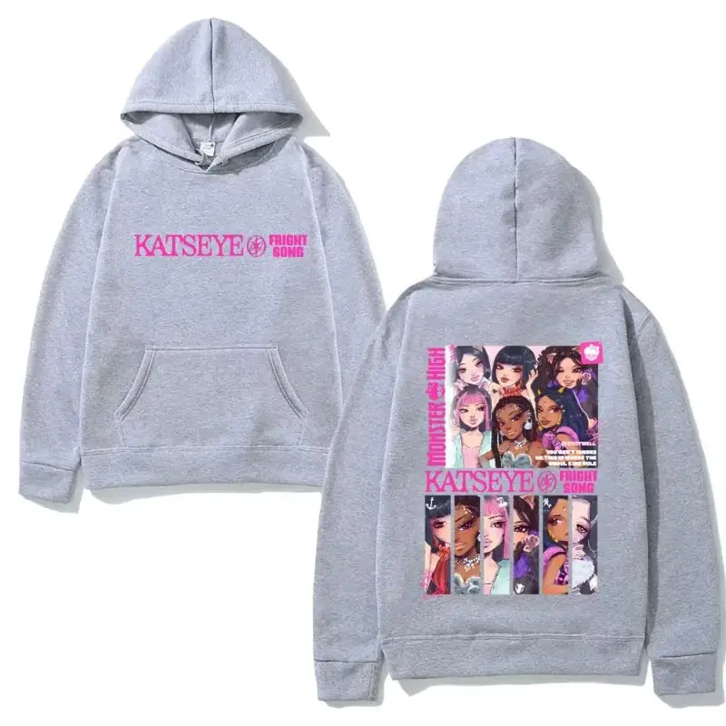 Bluza z grafiką w stylu koreańskiej grupy dziewczęcej na rok 2025, odzież z nadrukiem, bluza polarowa KATSEYE NEW Manga, bluza z kapturem Y2K, Sudaderas Hoody