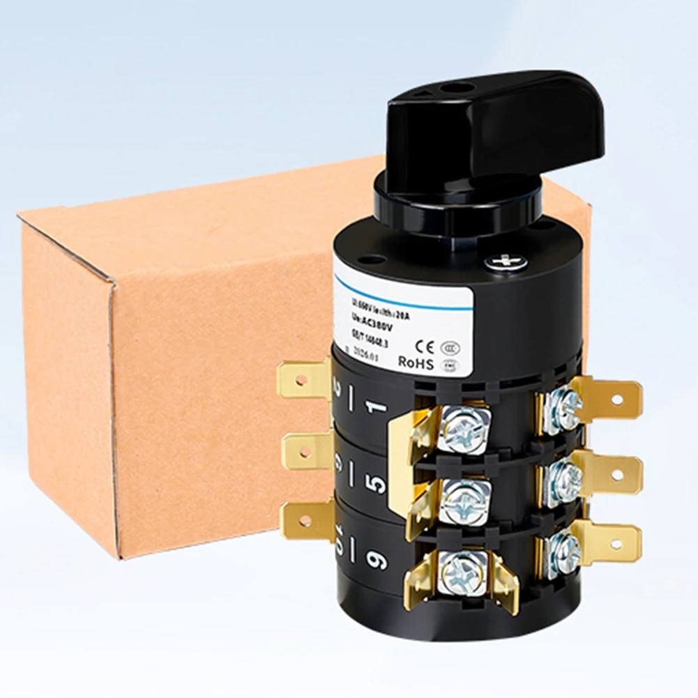 Changeover Control 5-Position Rotary For Automation Equipment Color As Show Relay Short-time Withstand 240A 1s