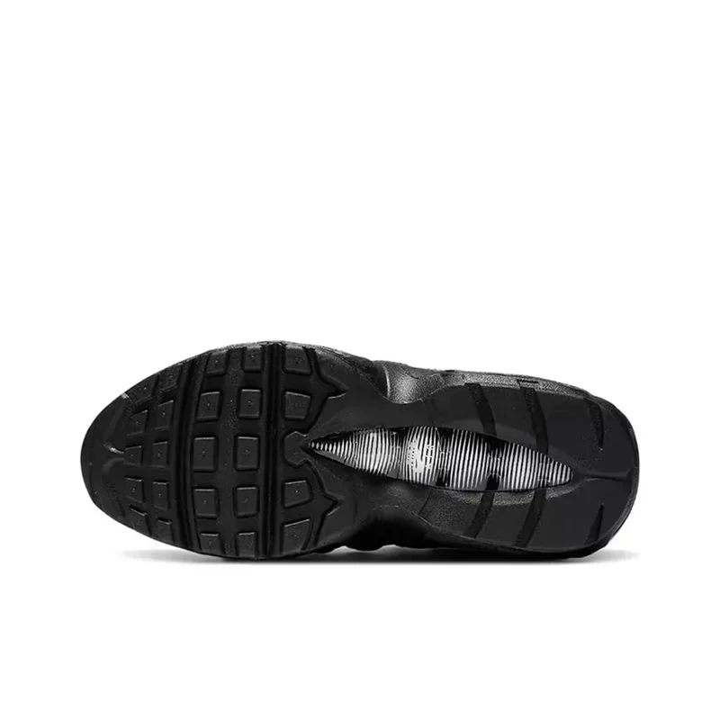 나이키 에어 맥스 95 에센셜 트리플 블랙 에어 쿠션 남성 여성을위한 편안한 운동화 미끄럼 방지 스포츠 스니커즈 CI3705-001