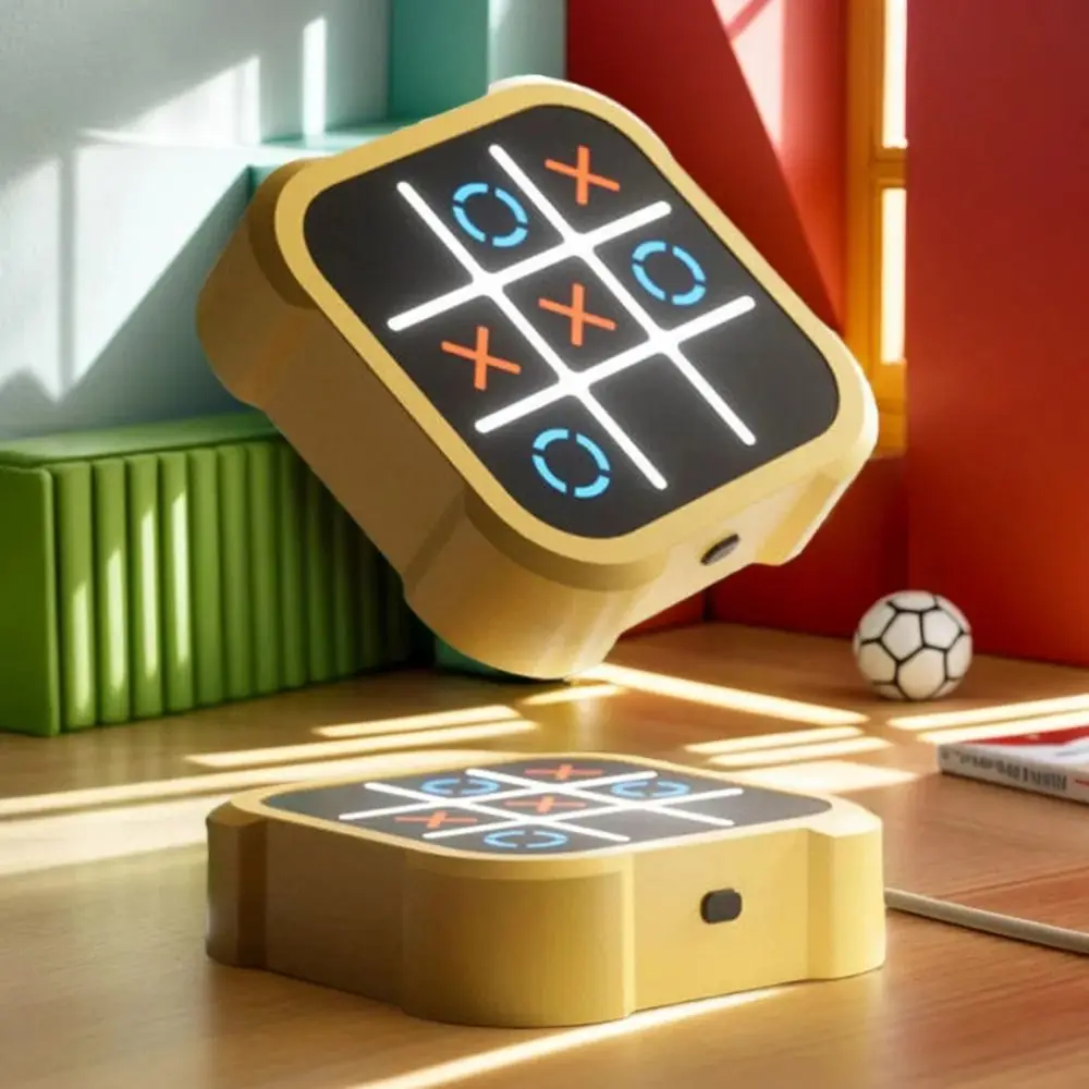 

Board Games Electric TIC-TAC-TOE Educational Montessori Handheld Bolt Game Thinking Exercise 3-in-1 Puzzle Table Game Children