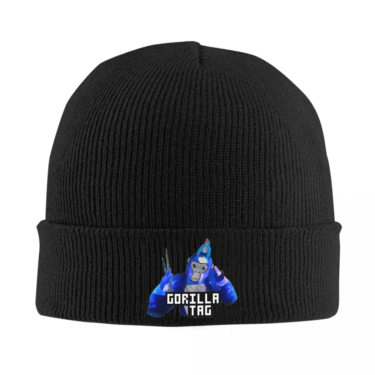 Gorilla Tag Monkey (6) Warm Knitted Cap Hip Hop Bonnet Hat Autumn Winter Outdoor Beanies Hats for Men Women Adult